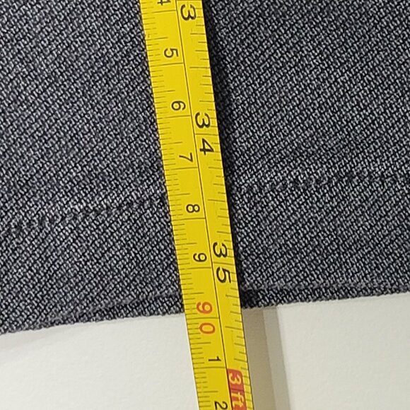 Claire France Women's Black Gary Zipper Pockets Mid Rise Cropped Dress Pant 14 - Picture 9 of 12